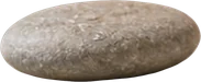Light grey pebble, front left separated as its own transparent layer